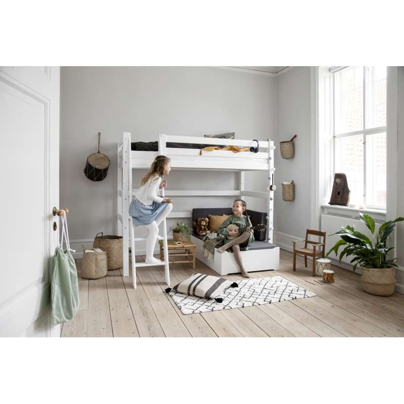 Hoppekids ECO Luxury - Stige til Højseng - Skrå - Hvid - Image 7
