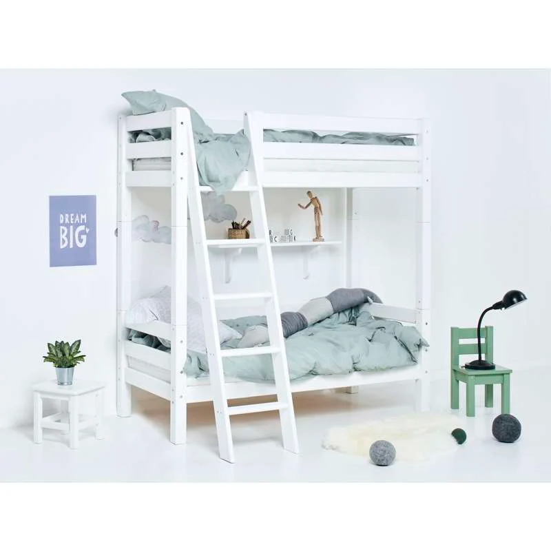 Hoppekids ECO Luxury - Stige til Højseng - Skrå - Hvid - Image 9