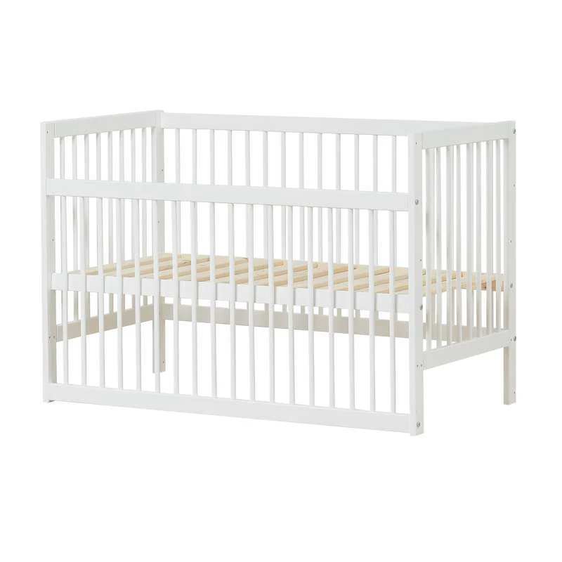 Hoppekids IDA-MARIE - Babyseng m. Justérbar Højde og Sidepanel - Hvid - Image 6