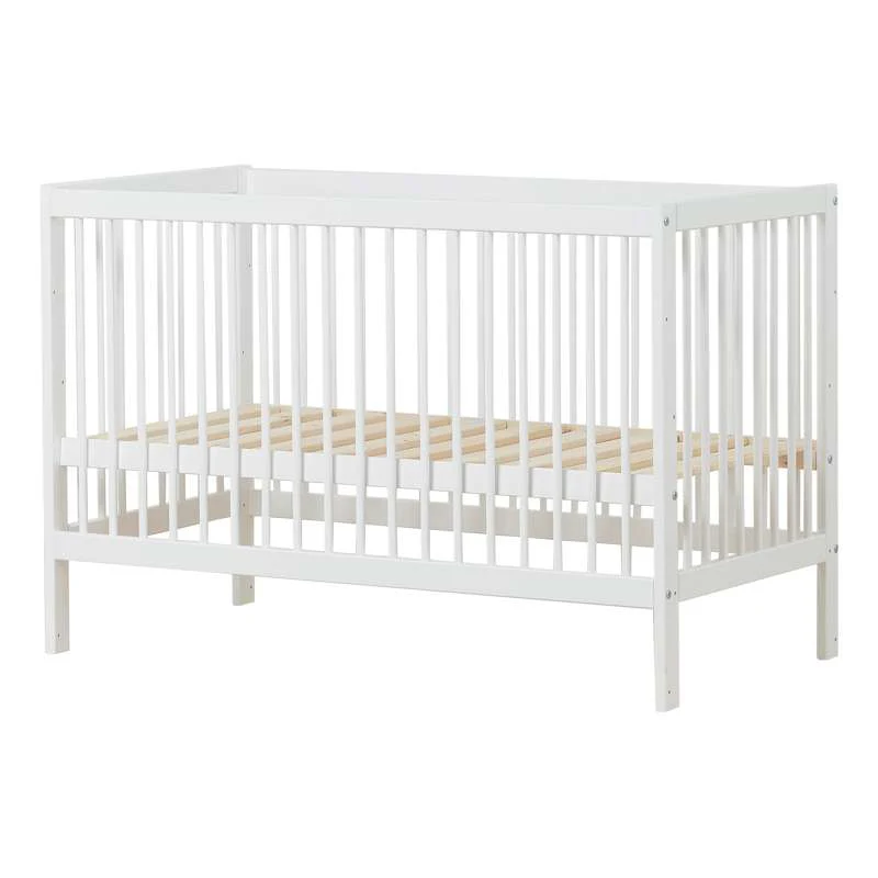 Hoppekids IDA-MARIE - Babyseng m. Justérbar Højde og Sidepanel - Hvid - Image 5