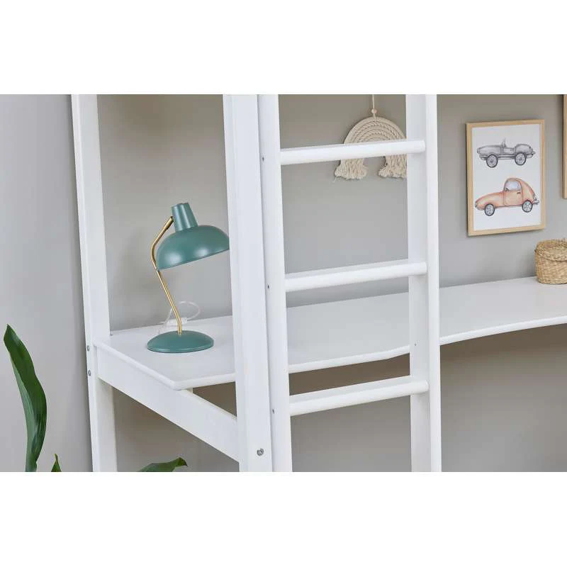 Hoppekids Lang Bordplade til ECO Luxury og ECO Dream Højseng 90x200 cm. - Hvid - Image 3