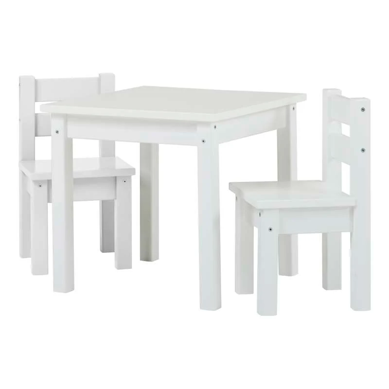 Hoppekids MADS children's table with two chairs - White 
