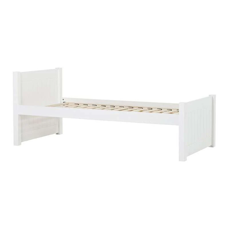 Hoppekids NOAH DELUXE - Juniorseng - 1 Mellem og 1 Høj Gavl - 90x200cm - Fleksibel Indlægsbund - Hvid - Image 4
