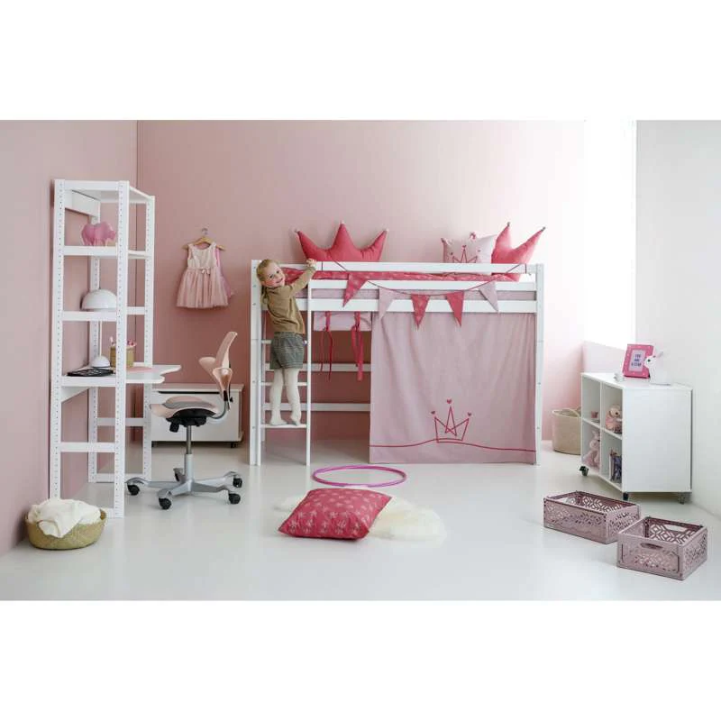Hoppekids Pude m. Små Kroner - PRINCESS - Baroque Rose - Image 2