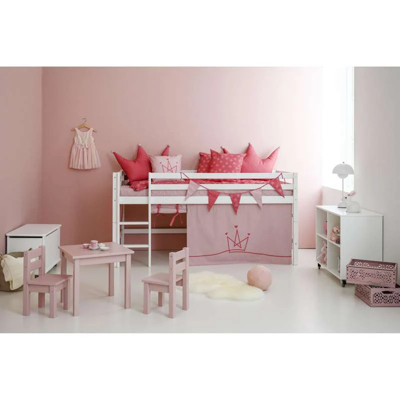 Hoppekids Pude m. Små Kroner - PRINCESS - Baroque Rose - Image 3