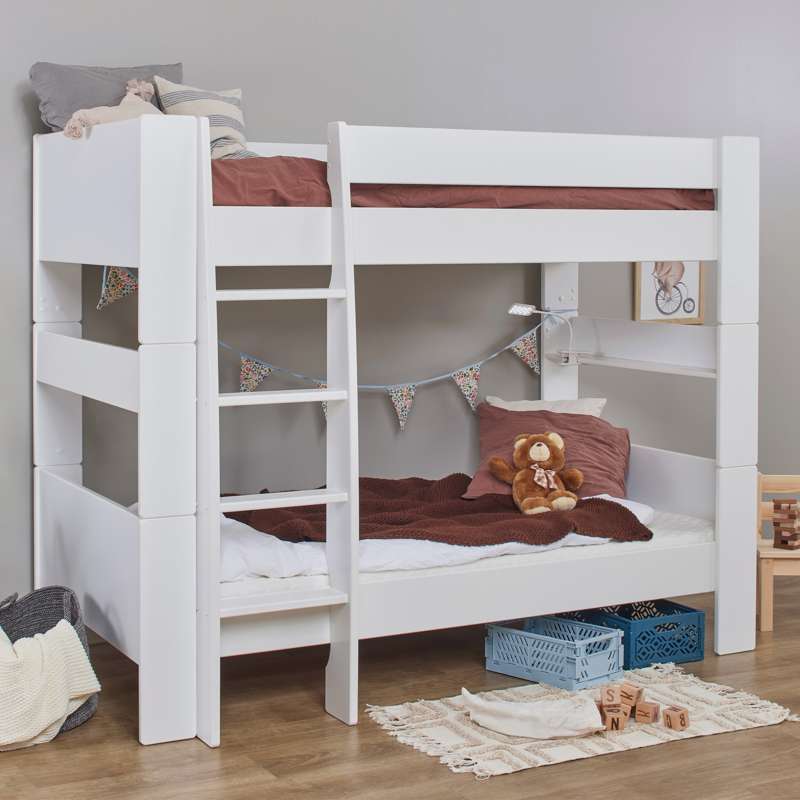 Hoppekids PURE - Køjeseng Modul - 90x200 cm - Hvid - Image 2