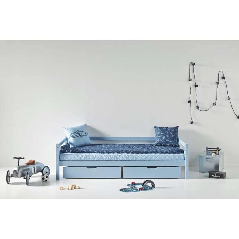 Hoppekids Quiltet Betræk til Madras - 9 cm. - Flere Størrelser - Dream Blue - Image 3