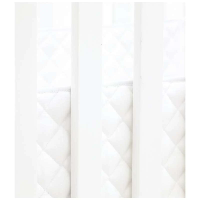 Hoppekids Quiltet Sengerand - 60x120 cm. - Hvid - Image 4