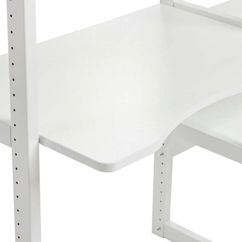 Hoppekids STOREY - Reol - 3 Sektioner m. 14 Hylder og Skriveplade - 80 cm. - Hvid - Image 6