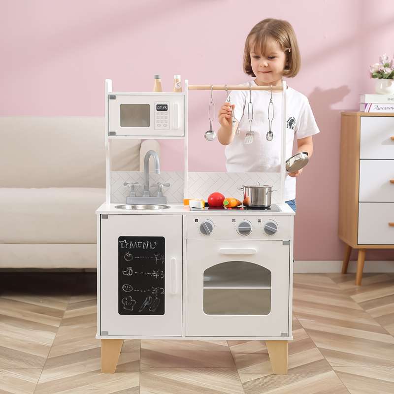 Kid'oh Chef's Legekøkken m. Lyd og Lys samt Tilbehør - Hvid - Image 10