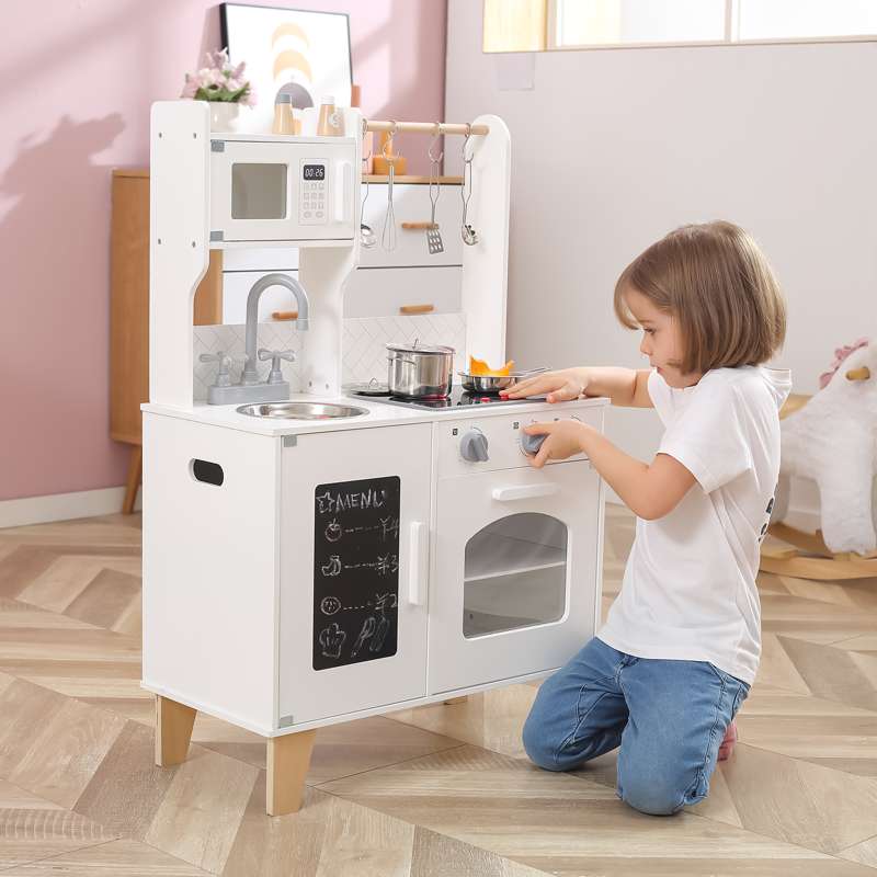 Kid'oh Chef's Legekøkken m. Lyd og Lys samt Tilbehør - Hvid - Image 2