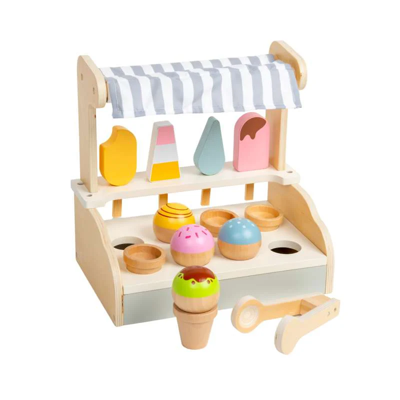 Kid'oh Isbutik med tilbehør i træ - FSC