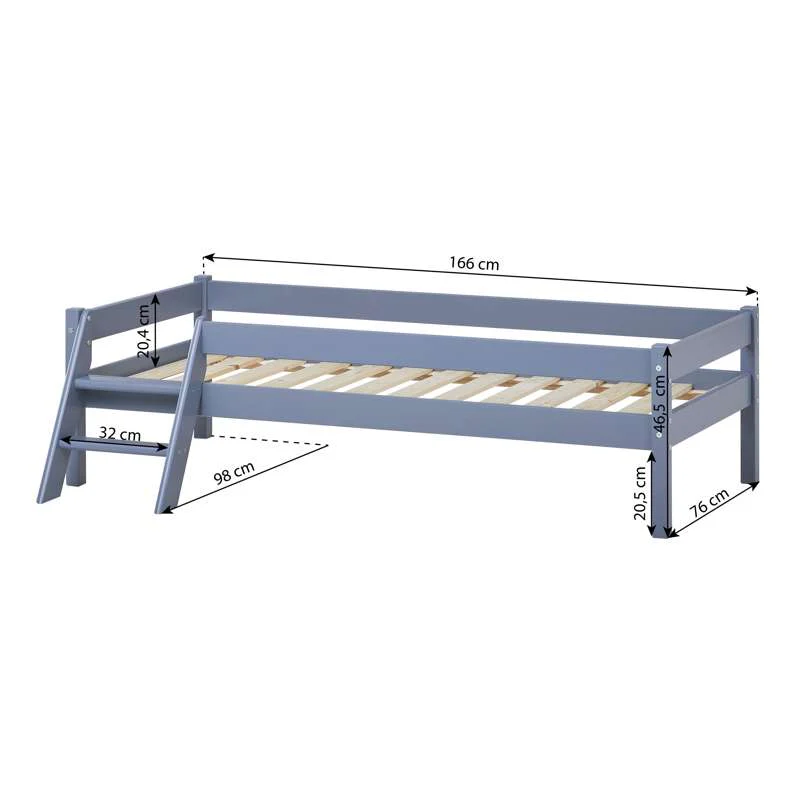 {{3c27b2b2dea475fd0b559f564e86d6e25}} Toddler bed - 70x160 cm - Grå  - Image 8