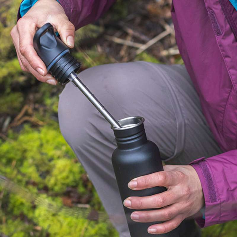 Klean Kanteen Classic Drikkedunk - Flip/Seal SportCap - 800ml - Sea Spray - Image 5
