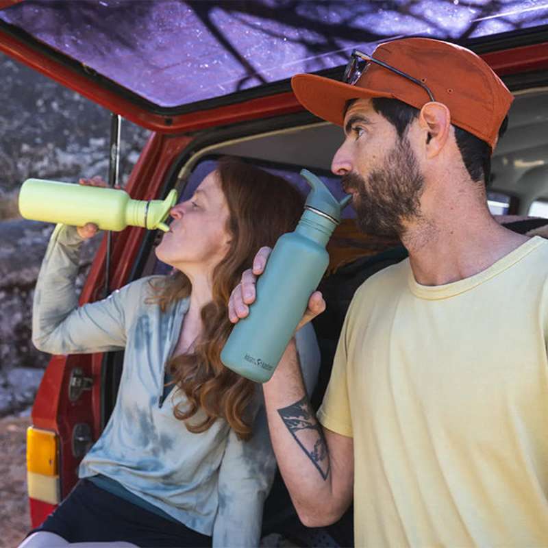 Klean Kanteen Classic Drikkedunk - Flip/Seal SportCap - 800ml - Shadow Lime - Image 2