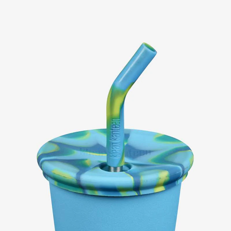 Klean Kanteen Kid Cup Straw Set for 296ml Cup - 2-Pack - Blue/Tie Dye  - Image 2