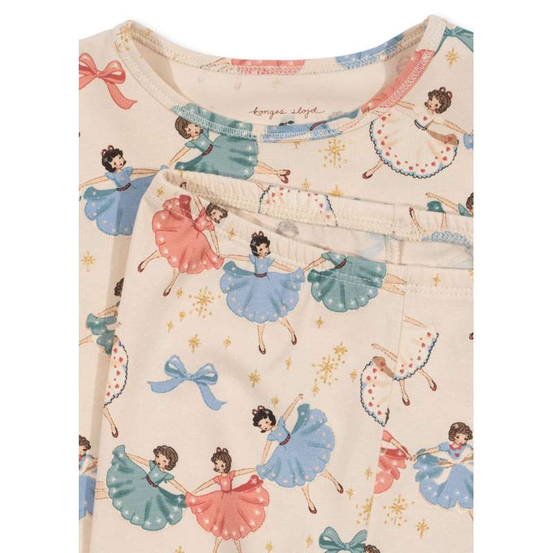 Konges Sløjd Basic Top/Pant Set - GOTS - Bow Ballerina  - Image 3