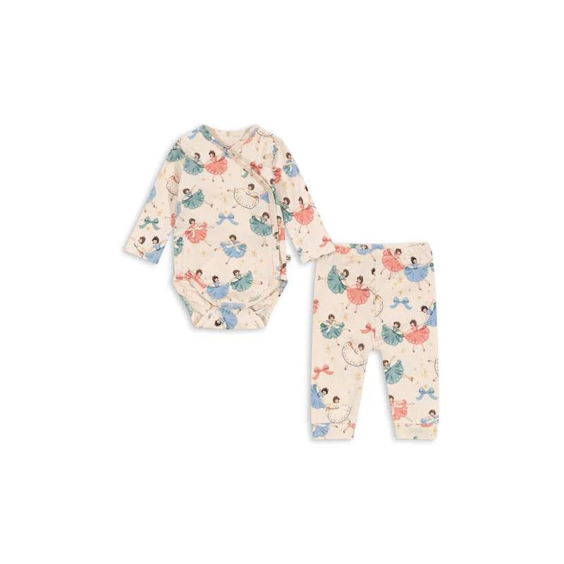Konges Sløjd Basic Newborn Set - GOTS - Bow Ballerina 