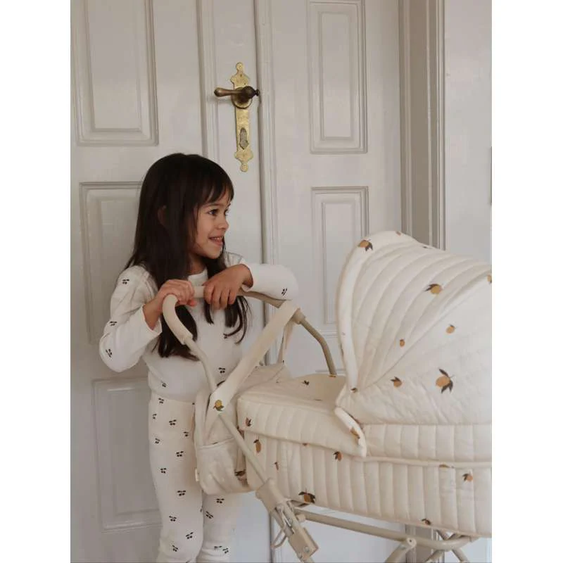 Konges Sløjd Doll Stroller - LEMON - Image 4