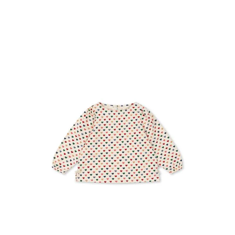 Konges Sløjd Drey T-Shirt with Slit - GOTS - Coeur Coloré 
