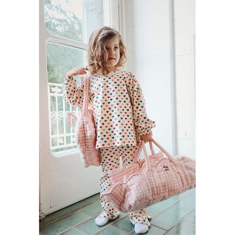 Konges Sløjd Drey T-Shirt with Slit - GOTS - Coeur Coloré  - Image 2