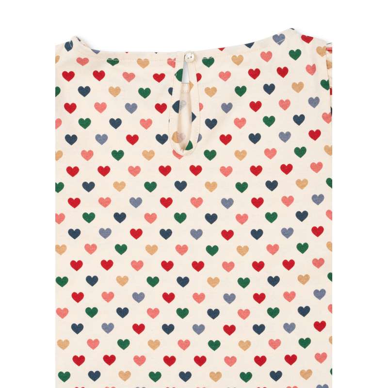 Konges Sløjd Drey T-Shirt with Slit - GOTS - Coeur Coloré  - Image 5