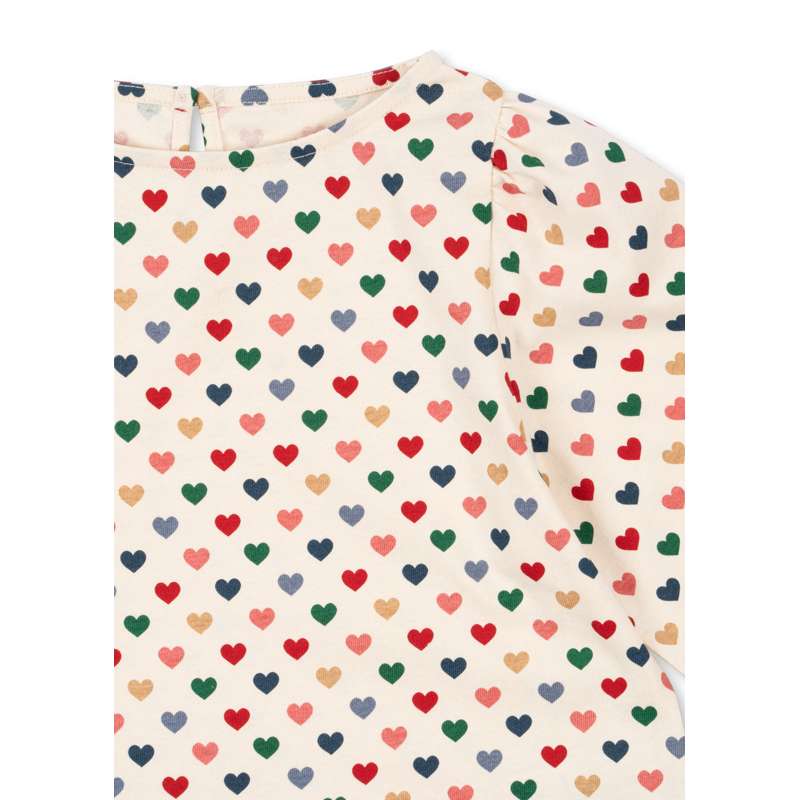 Konges Sløjd Drey T-Shirt with Slit - GOTS - Coeur Coloré  - Image 9