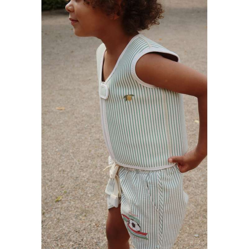Konges Sløjd Ellis Neoprene Swim Vest - Tea Stripe  - Image 14
