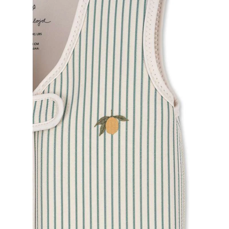 Konges Sløjd Ellis Neoprene Swim Vest - Tea Stripe  - Image 4