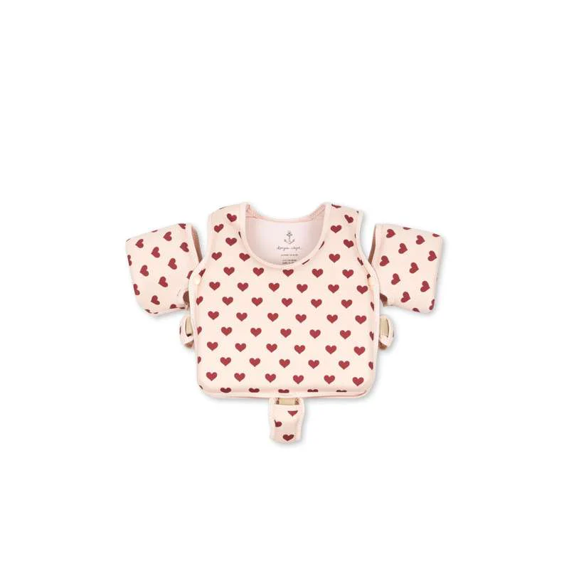 Konges Sløjd Hollis Neoprene Swim Vest with Wings - Amour Red 