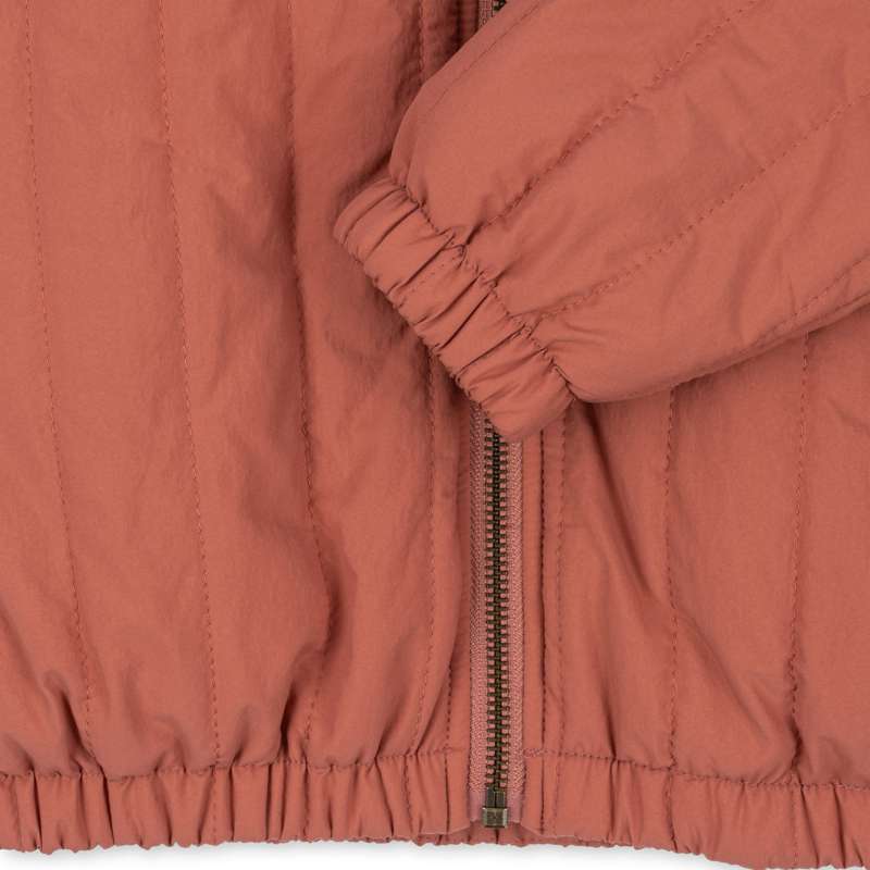 Konges Sløjd Juno Bomber Jacket with Ruffles - Canyon Rose  - Image 6