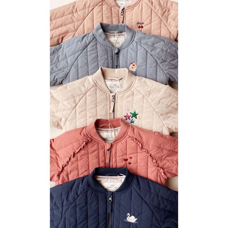 Konges Sløjd Juno Bomber Jacket with Ruffles - Canyon Rose  - Image 7