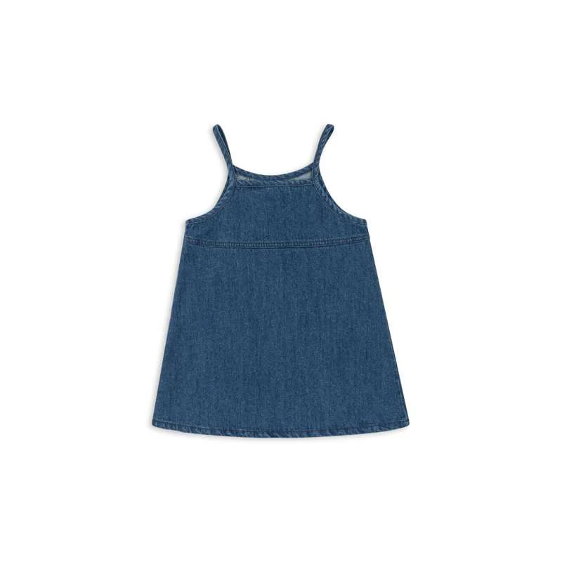 Konges Sløjd Magot Strap Dress - GOTS - Denim Blue  - Image 2