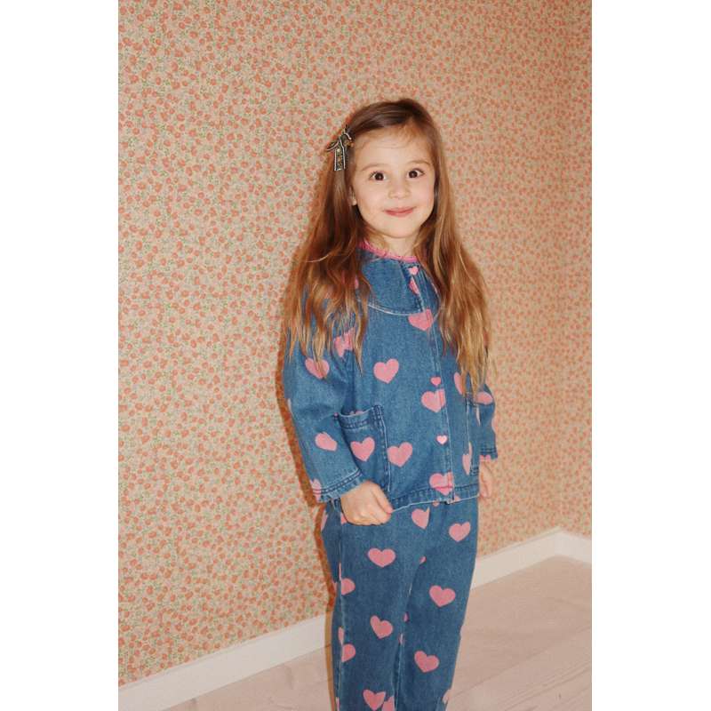 Konges Sløjd Magot Pants with Ruffles - GOTS - Bon Coeur Pink  - Image 2