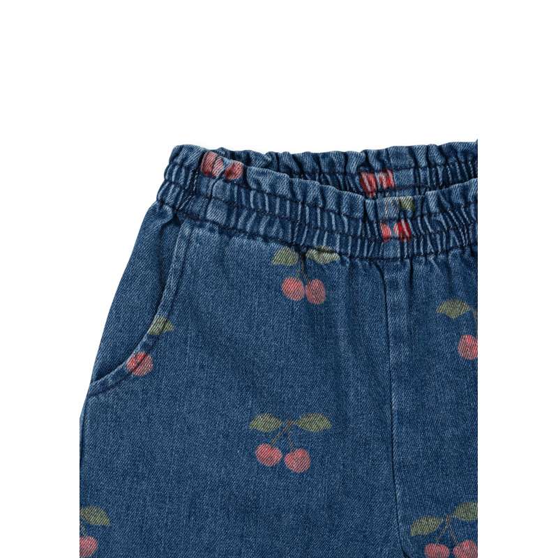 Konges Sløjd Magot Flared Pants - GOTS - Ma Grande Cerise/Denim  - Image 3