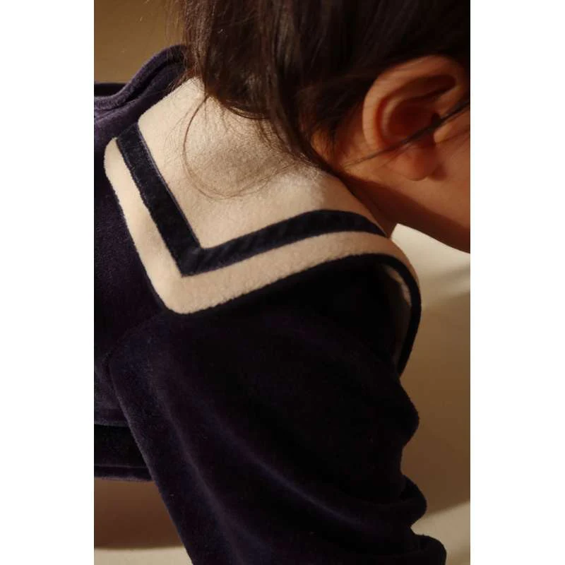 Konges Sløjd Matelot Romper - GOTS - Navy Blazer  - Image 2