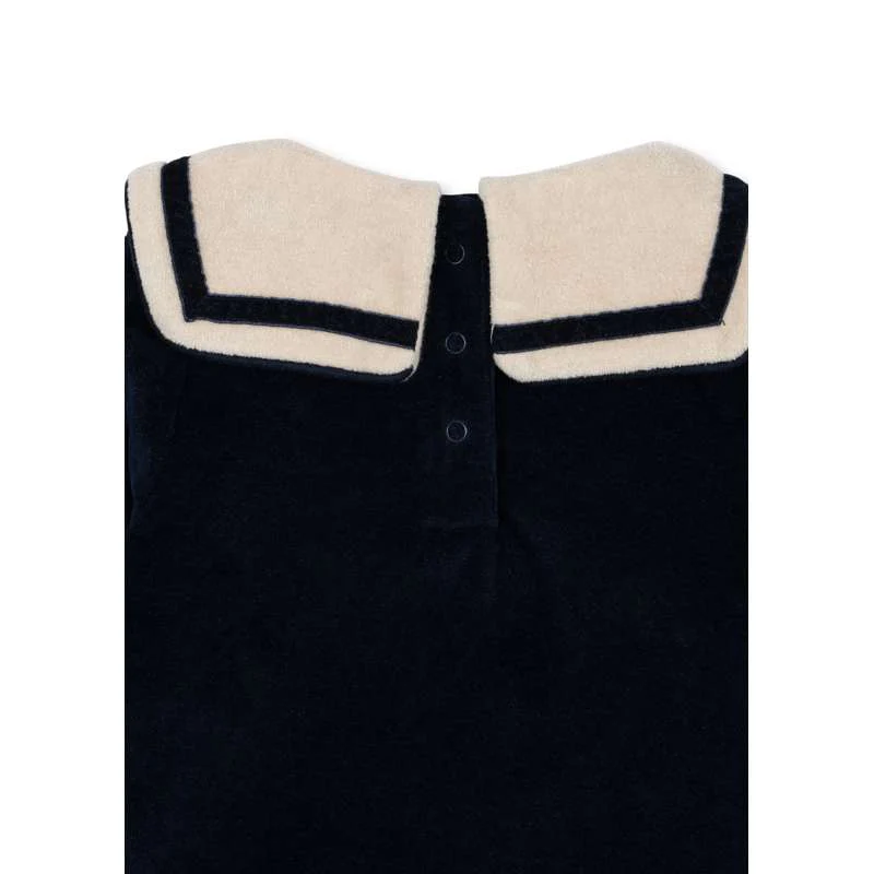 Konges Sløjd Matelot Romper - GOTS - Navy Blazer  - Image 4