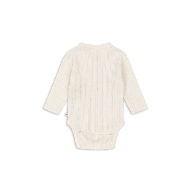 Konges Sløjd Minnie Body - Newborn - GOTS - Antique White  - Image 3