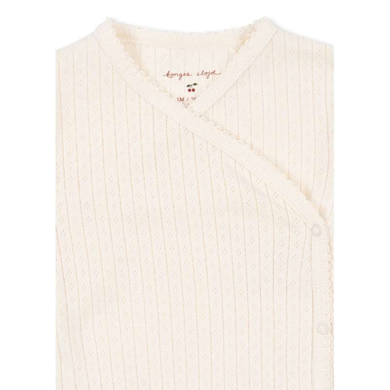 Konges Sløjd Minnie Body - Newborn - GOTS - Antique White  - Image 4