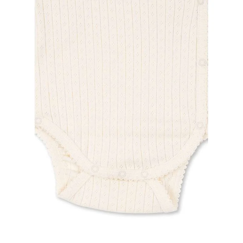 Konges Sløjd Minnie Body - Newborn - GOTS - Antique White  - Image 5