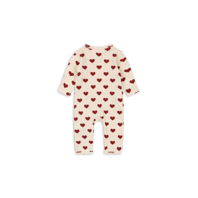 Konges Sløjd Minnie Romper - Newborn - GOTS - Amour Rouge  - Image 2