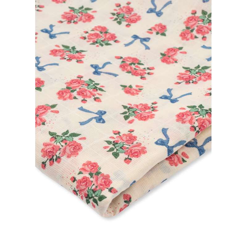 Konges Sløjd Muslin Swaddle - Large - GOTS - Bella Rosita  - Image 2