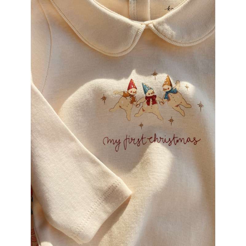 Konges Sløjd My First Christmas Body - GOTS - Antique White  - Image 2