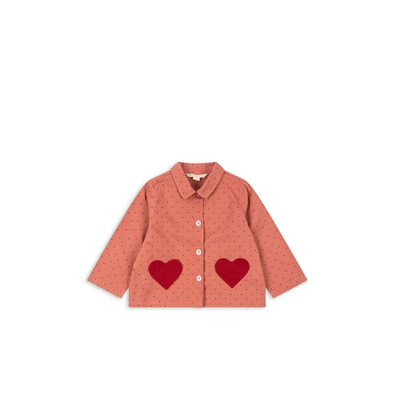 Konges Sløjd Nola Blouse/Jacket - GOTS - Mahogany Dot 