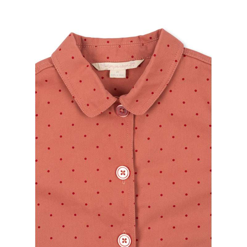 Konges Sløjd Nola Blouse/Jacket - GOTS - Mahogany Dot  - Image 3