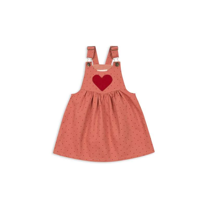 Konges Sløjd Nola Spencer dress - GOTS - Mahogany Dot 