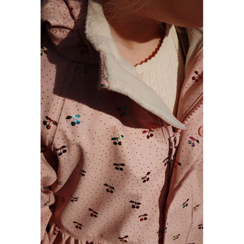 Konges Sløjd Rainy Palme Raincoat - Fairy Cherry  - Image 12