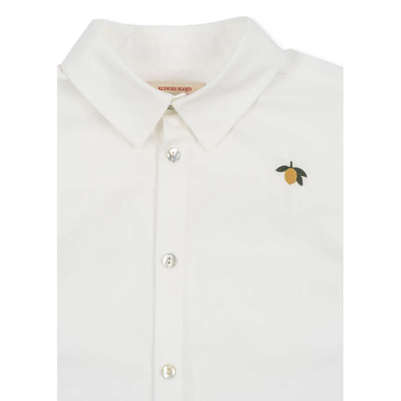 Konges Sløjd Rolf Shirt - GOTS - Optic White  - Image 5