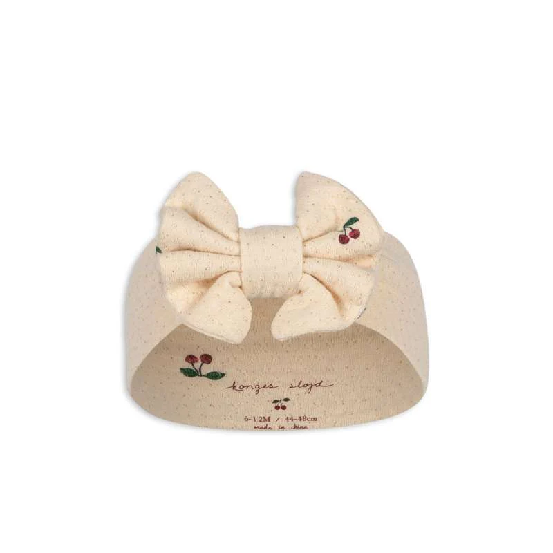 Konges Sløjd Sui New Bambi Bonnet Headband - GOTS - Cherry 