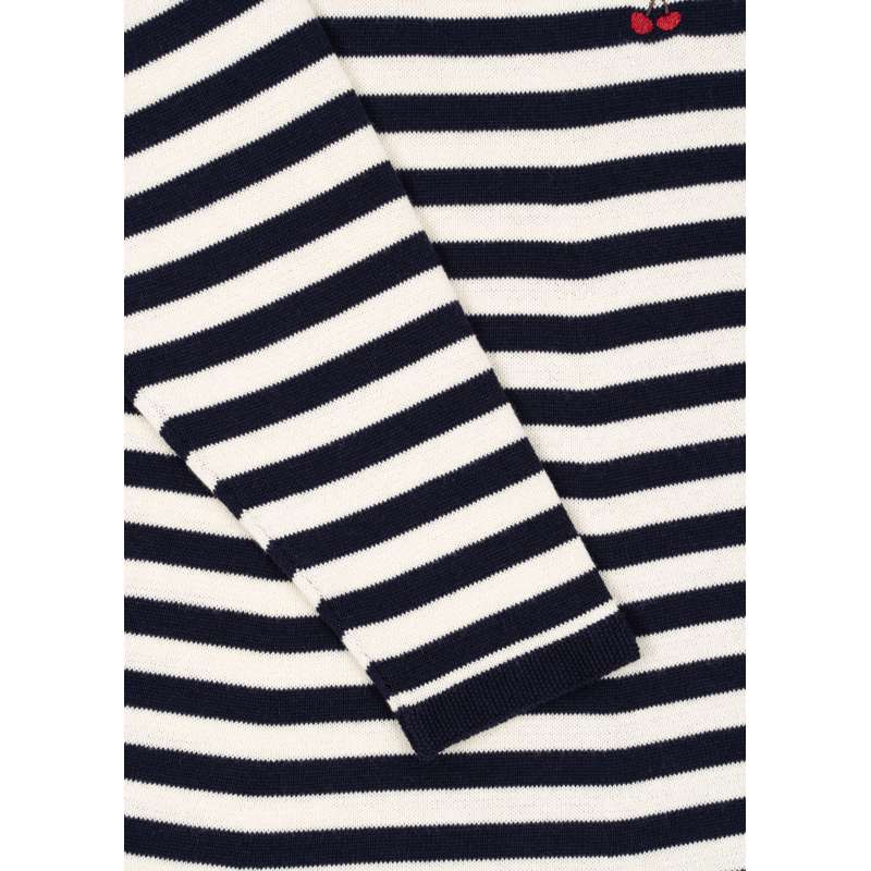 Konges Sløjd Venton Knitted Dress - GOTS - Navy Stripe  - Image 4